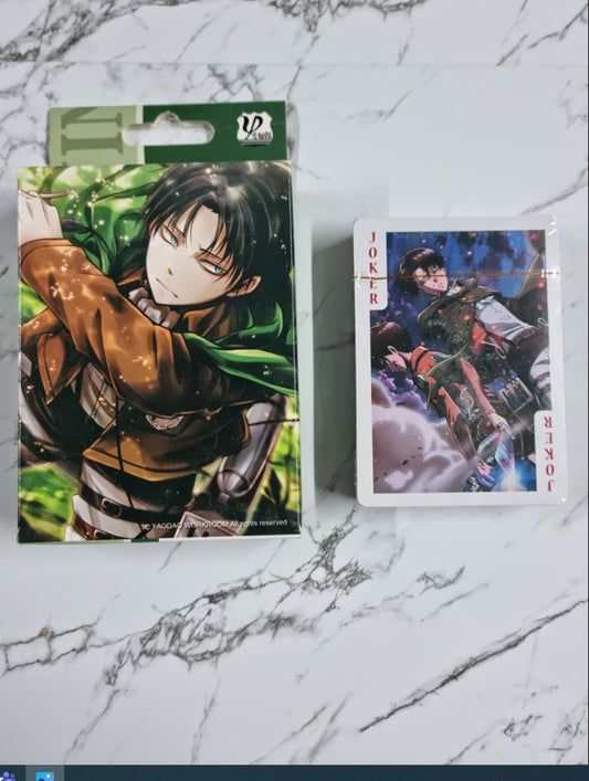 attack on titan playing cards