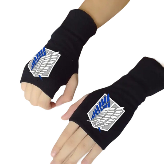 Attack on Titan Knitted Gloves Style A