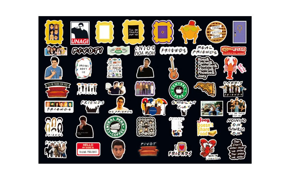 50pc friends sticker set