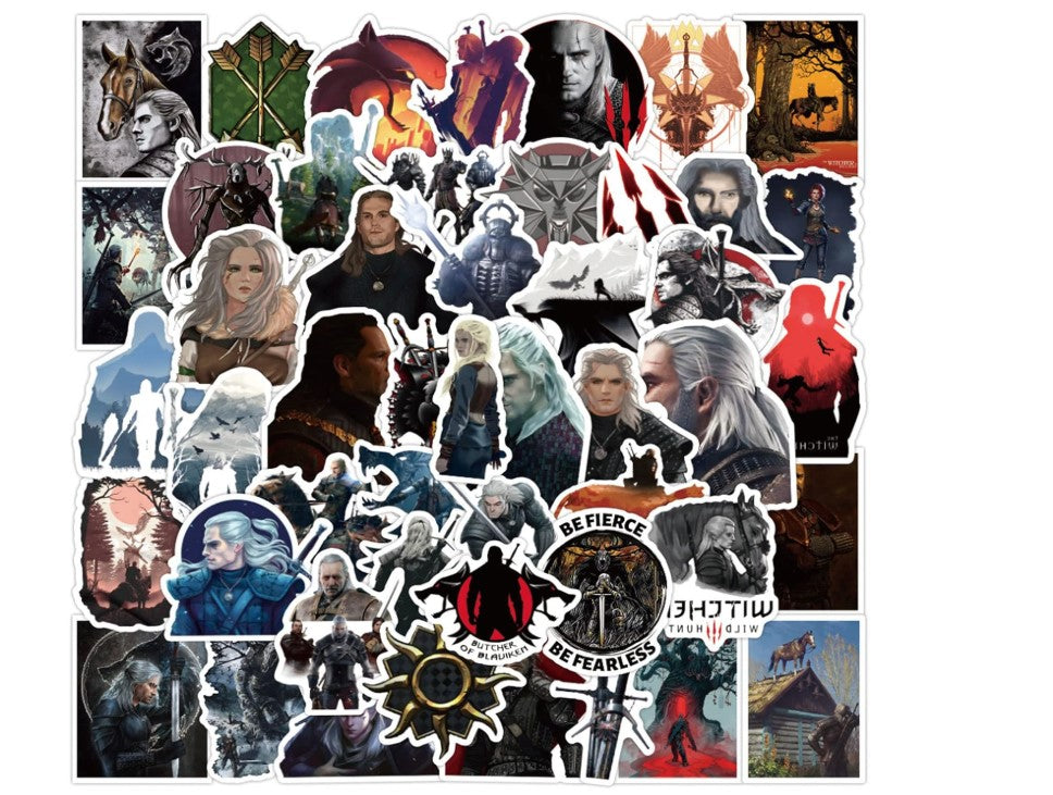 The Witcher 50pc Sticker set collections