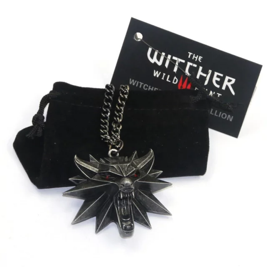 The Witcher Medallion & Velvet Bag