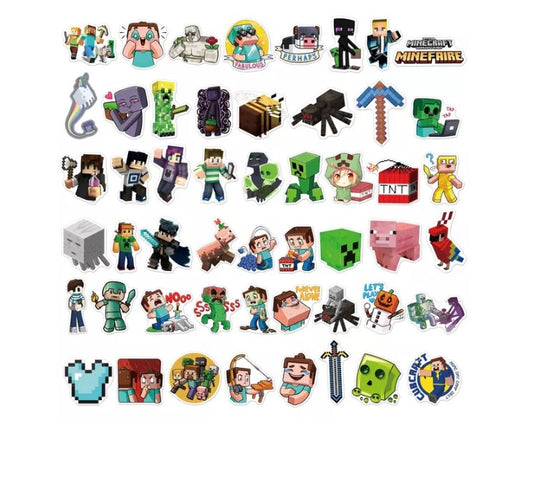 Minecraft 50pc stickers