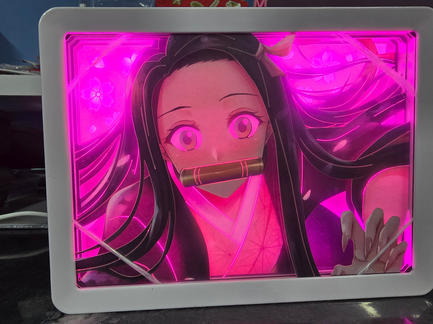 Nezuko A5 shadow box lights