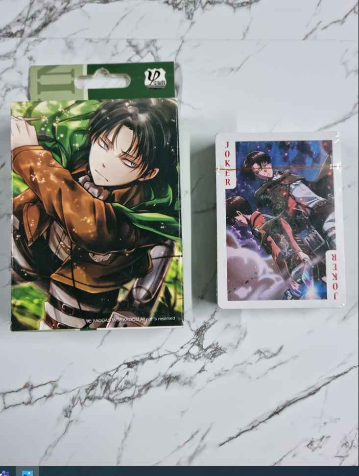 attack on titan playing cards