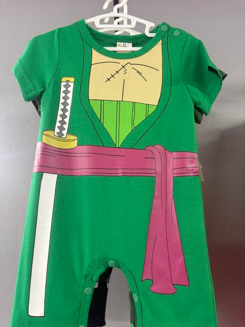 Zorro Light green onesie Size 6-9months