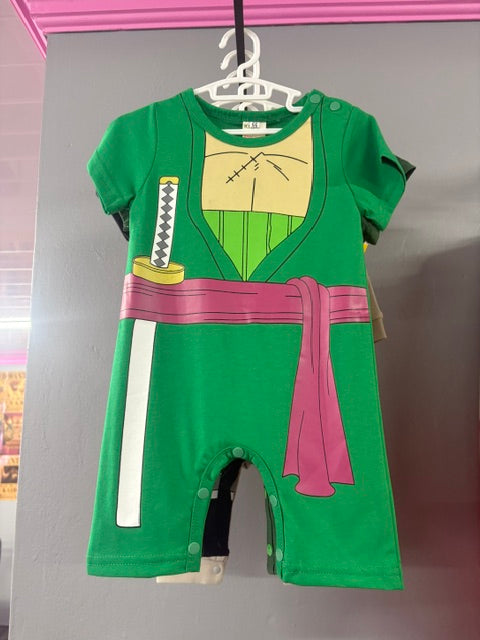 Zorro Light green onesie Size 3-6months