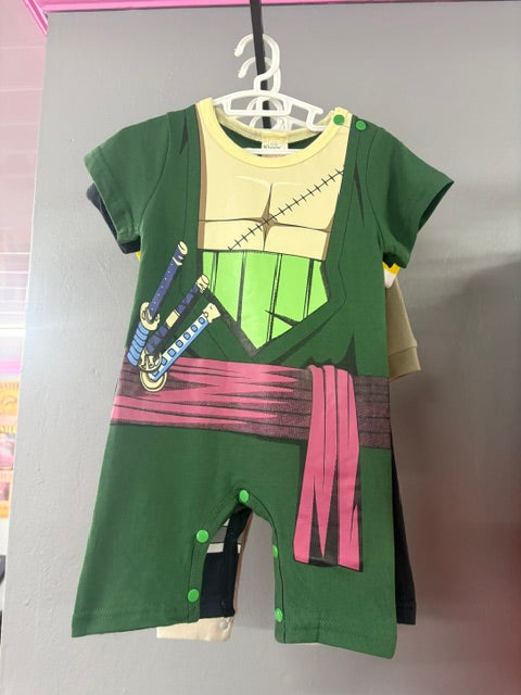 Zorro DARK green onesie Size 6-9months