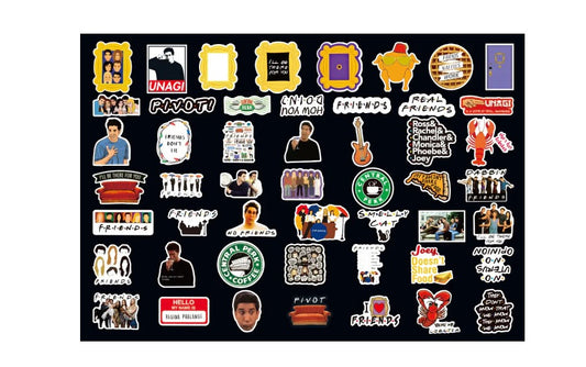 50pc friends sticker set