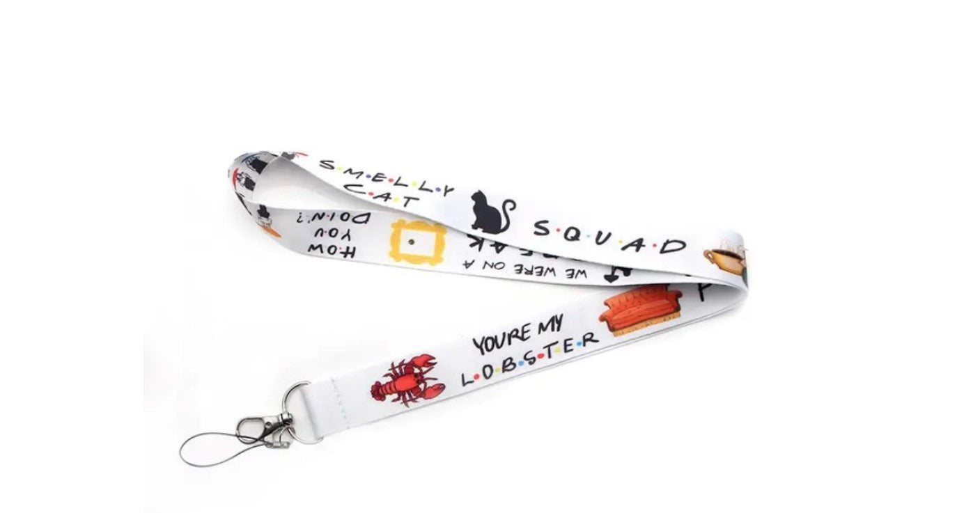Friends White lanyard