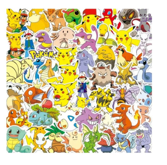 Pokemon Gen 1 (50pc) sticker set