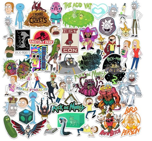 50pc Rick & Morty Stickers