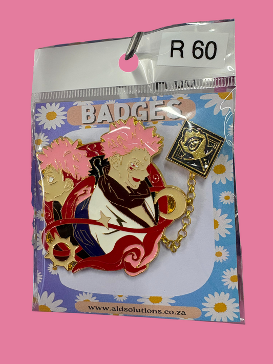 Yuji & Sukuna Pin Badge