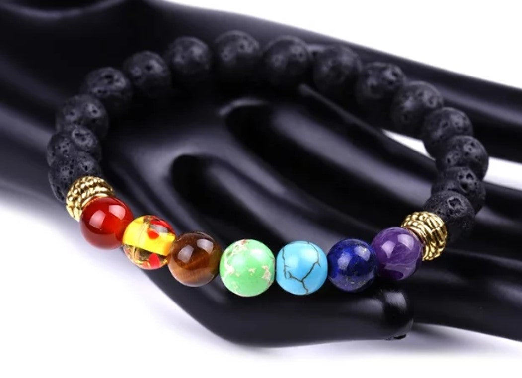 Chakra bracelet with Fragrance Oil